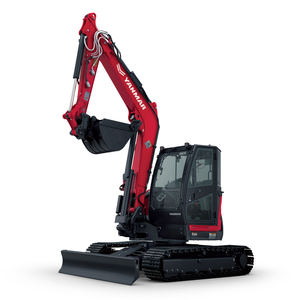 Mini-excavatrice compacte SV86-7 de 8,5 tonnes, excavatrice sur chenilles hydraulique avec moteur, pompe et boîte de vitesses pour une efficacité élevée dans la construction et l'aménagement paysager - Product Image 2