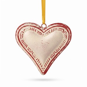 Luxury Metal <b>Christmas</b> Hanging Ornament With Elegant Heart Shape For <b>Christmas</b> <b>Tree</b> Holiday Home Party Decoration Display - Product Image 6