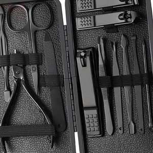 Professional 12 Piece Manicure Set Nail Clippers Pedicure Kit Stainless Steel Grooming Beauty Tools Set - Product Image 4