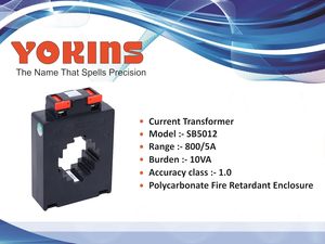 YOKINS, Transformateur de courant 800/5A, 10VA classe 1.0, 800A CT, YOK SR-5012 (Barre de busbar de taille 50x12mm et 40x30mm) Rectangulaire - Product Image 5