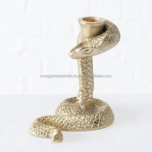 Portavelas de Serpiente Dorada, Portavelas de Metal para Decoración del Hogar, Exportador Mayorista - Product Image 4