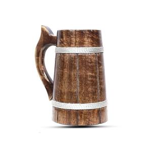 Taza de Café de Madera Pulida, Calidad Premium de Exportación de la India, Textura Suave, Diseño Artesanal - Product Image 4