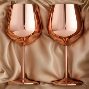 Modern Luxury Brass Wine Glass Set Gold <b>Goblets</b> Handmade Drinkware for Wedding Party Home Decor Gift - Product Image 4