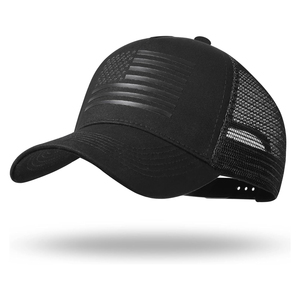 Gorra Trucker Gris de 6 Paneles Unisex para Adulto, Gorra de Béisbol Casual de Malla Ajustada con Diseño de Bandera por Transferencia Térmica, Primavera Verano - Product Image 2