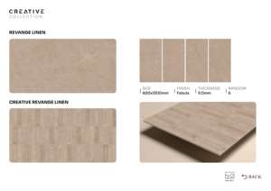 Losa de Porcelana de Alta Resistencia con Acabado Fabula, 600x1200mm, 60x120cm, 24x48 Pulgadas, Formato Grande, Azulejo Decorativo para Pared y Piso - Product Image 3