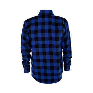 Chemise en flanelle à manches longues pour homme, bleu noir, décontractée, boutonnée, 100% coton, logo personnalisé, streetwear classique, respirante, séchage rapide, printemps - Product Image 3