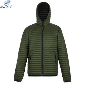 Men's Lightweight Hooded Puffer Jacket Quilted Winter <b>Coat</b> Full Zip Warm Insulated Outdoor Casual Jacket Custom OEM Manufacturer - Product Image 1