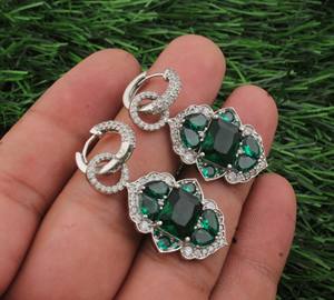 Boucles d'oreilles pendantes de luxe en argent sterling 925 avec CZ brillant en forme de goutte d'eau, bijoux de mode pour mariage pour femmes - Product Image 3