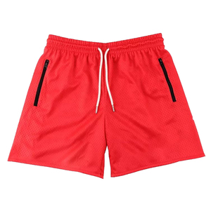 High Quality <b>Mesh</b> Polyester Made Gym Shorts Athletic Outdoor Sportswear Side Zipper Pocket Style Men's Gym Short <b>Pants</b> Men - Product Image 4