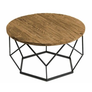 Industrial Style Marble Coffee <b>Table</b> with Handcrafted <b>Iron</b> Frame for Luxury Residential Projects - Product Image 3