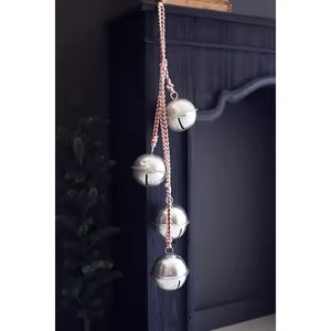 Campanas Colgantes Navideñas de Latón, Adorno Redondo Vintage con Diseño de Estrella, Decoración Artesanal para Árbol, Puerta, Ventana, Exhibición Festiva - Product Image 5