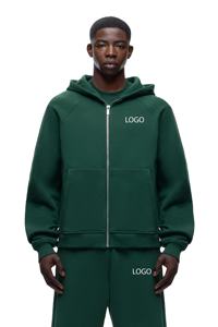 Conjunto de Sudadera con Capucha y Pantalones Deportivos Extra Grandes Personalizados para Hombre, Ropa Deportiva Informal, Corte Cuadrado, Logotipo Personalizado, Felpa de Algodón Unisex - Product Image 4