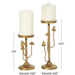 Candelabro de Metal de Lujo Hecho a Mano, Elegante Centro de Mesa para Decoración de Hoteles, Restaurantes y Bodas, Portavelas para Velas de Té - Product Image 2