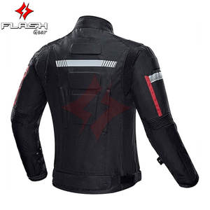 Chaqueta de Motociclista, Impermeable, Cortavientos, Protección Completa para el Cuerpo, con Armadura, para Repartidores - Product Image 3