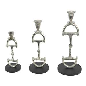 Support de bougie pilier en nickel poli pour chandelier, bougeoir décoratif en aluminium avec base, prix d'usine en gros - Product Image 2