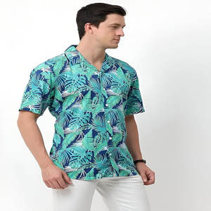 Chemise à manches courtes en coton pour hommes personnalisée OEM avec col boutonné respirant à séchage rapide pour une tenue décontractée d'été pour adolescents - Product Image 2