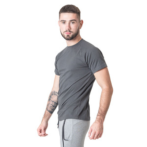 T-shirt de sport pour homme, coupe ajustée, manches courtes, col rond, imprimé sur mesure, respirant, séchage rapide, écologique, vente en gros - Product Image 5