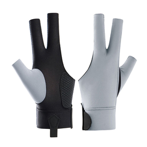 Durable Breathable Polyester Snooker Billiard <b>Pool</b> Cue <b>Gloves</b> For Left/right Hand Unisex Outdoor Gym Sports - Product Image 1