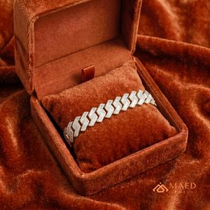 Pulsera de Cadena Fina con Moissanita Dorada, Estilo Beverly Hills, para Uso Diario, Fiestas, Bodas, Regalo - Product Image 4