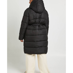 Veste matelassée personnalisée pour femme, en polyester, avec fermeture éclair, rembourrée de duvet, style streetwear, imperméable, respirante, à capuche - Product Image 6