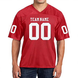 Camiseta de Fútbol Americano al por Mayor, Malla de Poliéster, Sublimación, OEM, ODM, Logotipo Personalizado, Ropa Deportiva Duradera y Transpirable - Product Image 1