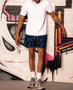 กางเกงบาสเก็ตบอลชาย 6 นิ้ว สไตล์ไฮสตรีท เอวสูง ยางยืด ผ้าฝ้ายผสมโพลีเอสเตอร์ 220 กรัม แห้งเร็ว ระบายอากาศได้ดี รับสั่งทำ - Product Image 5