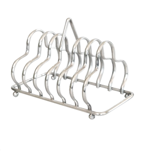 Nuevo Soporte para Tostadas de Aluminio, Acabado Plateado Brillante, Organizador de Alimentos, Estante para Pan - Product Image 2