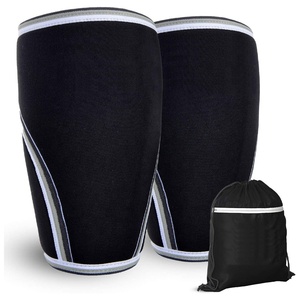 Top Fabricant Logo Personnalisé 7mm Néoprène Genouillère Powerlifting Compression Genou Manchon pour Haltérophilie En Gros - Product Image 5