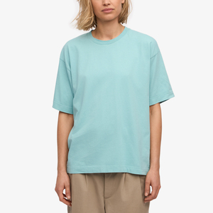 เสื้อยืดโอเวอร์ไซส์คอกลมสำหรับผู้หญิง ขายส่ง ฤดูร้อน ผ้าฝ้าย 100% ระบายอากาศ แห้งเร็ว สไตล์ไฮสตรีท เสื้อผ้าสตรีทแวร์ รับออเดอร์จำนวนมาก - Product Image 1