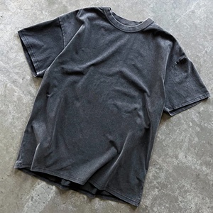 Ensemble 2 pièces décontracté pour homme, t-shirts et shorts délavés à l'acide, 100 % coton, séchage rapide, collection automne 2026 - Product Image 2