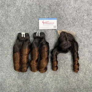 Hot Trend Steam Bouncy Curly Weft Bundle Hair Envío rápido a todo el mundo El mejor servicio Sin enredos Sin mezcla Cabello real Grande En stock - Product Image 2