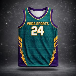 Ensemble de maillots de basket-ball personnalisés par sublimation, directement de l'usine, très demandés, fournisseur en gros, OEM ODM acceptés - Product Image 2