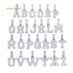 A-Z Alphabet <b>Initial</b> Heart Hook Cursive Letter Pendant CZ <b>Necklace</b> Women Letters Pendants - Product Image 4