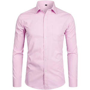 Camisa de Vestir Casual de Alta Calidad, 100% Algodón Popelín, Ecológica, Transpirable, Exclusiva, Nueva Moda, Manga Larga, Formal, Primavera, OEM - Product Image 3