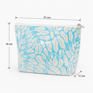 Cotton PVC Cosmetic <b>Bag</b> Custom Printed <b>Clear</b> Bottom Zipper Makeup <b>Toiletry</b> Travel Pouch Wholesale OEM ODM Private Label Supplier - Product Image 2