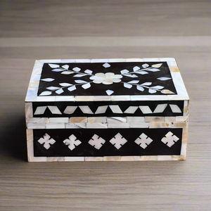 Antique Style Mother of Pearl Wooden Jewellery <b>Box</b> Handmade <b>Vanity</b> Organizer - Product Image 4