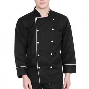 Uniforme de chef en toile de qualité supérieure pour l'exportation, confectionné au Pakistan avec couleur/logo personnalisés, pour usage en restaurant, service OEM - Product Image 3