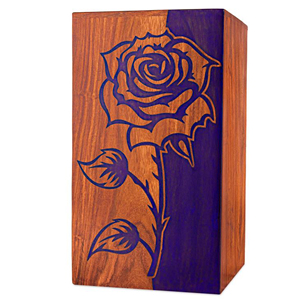 Handmade Solid Wood Memorial Urn Oak Wood Cremation Urn with Personalized Text by AYAANS - Product Image 2