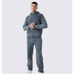 Survêtement Homme Délavé à l'Acide – Meilleur Prix – Respirant – Idéal Gym et Course – Nouveau Style – Sweat-shirt Vintage Délavé à l'Acide - Product Image 2