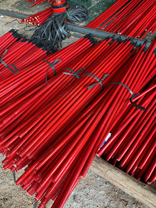 GMEX JSC. Manche de balai et pelle à poussière classiques de 120 cm en bois rouge 100 % naturel, écologiques et durables, personnalisables, multi-usages pour la maison - Product Image 5