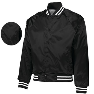 <b>Women</b> Baseball <b>Jacket</b> Satin Varsity Style Windbreaker Raglan Sleeve Casual Team <b>Jacket</b> Custom Logo OEM Outerwear - Product Image 2