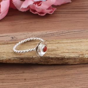 Wholesale <b>Turquoise</b> Flower Bezel Setting 925 Sterling Silver Adjustable Boho Wedding <b>Ring</b> for Women - Product Image 4