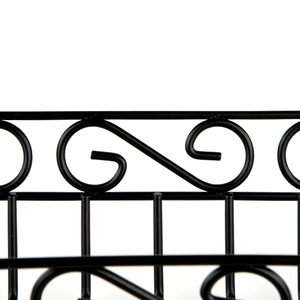 Luxury Black Metal Wire <b>Storage</b> <b>Basket</b> Decorative Scroll Design Organizer <b>Basket</b> for Kitchen Bathroom Pantry Countertop Fruit Br - Product Image 3