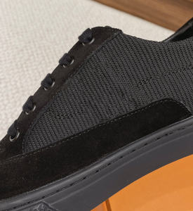 NWK INDUSTRY Baskets décontractées unisexes en cuir PU bicolore pour l'hiver, chaussures plates à lacets, respirantes, antidérapantes, légères, pour la marche - Product Image 3