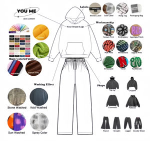 Ensemble de survêtement sport décontracté en molleton de coton épais pour femme, avec sweat à capuche oversize et pantalon de jogging imprimé - Product Image 5