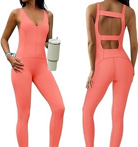 Traje de Yoga sin Costuras, Cintura Elástica, Alta Calidad, Transpirable, Sexy, Levanta Glúteos, OEM, Hecho a Medida - Product Image 2