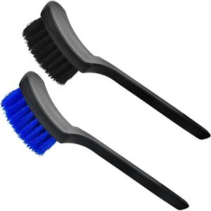 Brosse de nettoyage bleue pour voiture et brosses à pneus efficaces pour le nettoyage intérieur et extérieur des jantes – Idéales pour le lavage automobile - Product Image 1