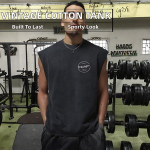 Débardeurs de Compression Homme Personnalisés OEM de Haute Qualité pour l'Entraînement et la Gym – T-shirts Sans Manches pour Hommes - Product Image 2