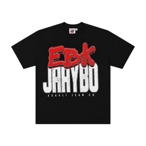 Camiseta EBK Jaaybo X para Hombre, 100% Algodón, Estilo Urbano, Corte Holgado, Manga Corta, con Estampado de Letras - Product Image 1