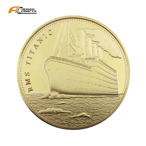 Medalla Conmemorativa del RMS Titanic de la White Star Line, Chapada en Oro y Plata, de Alta Calidad, Fabricada en Fábrica - Product Image 3